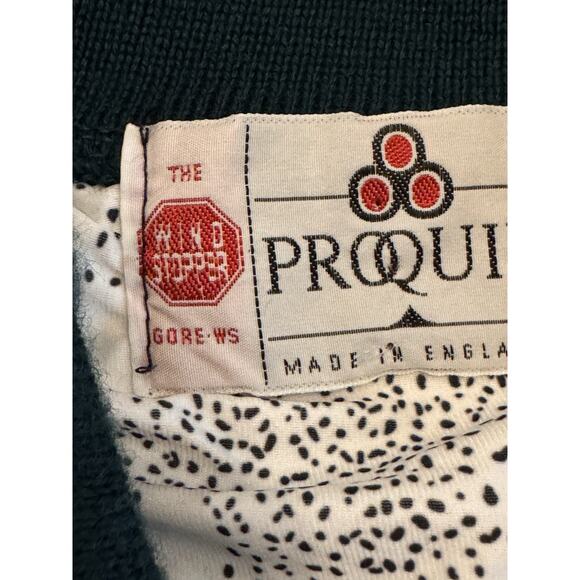 Proquip Blue Sweater jacket Sz L Gore Windstopper Wool Vintage Old Money Gorp - Picture 8 of 11
